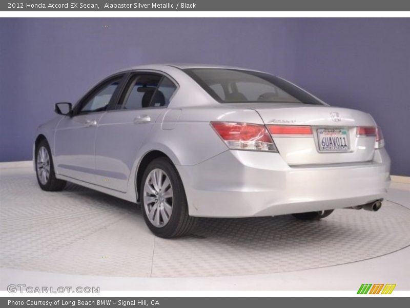 Alabaster Silver Metallic / Black 2012 Honda Accord EX Sedan