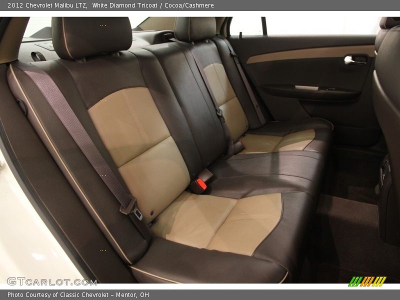 White Diamond Tricoat / Cocoa/Cashmere 2012 Chevrolet Malibu LTZ