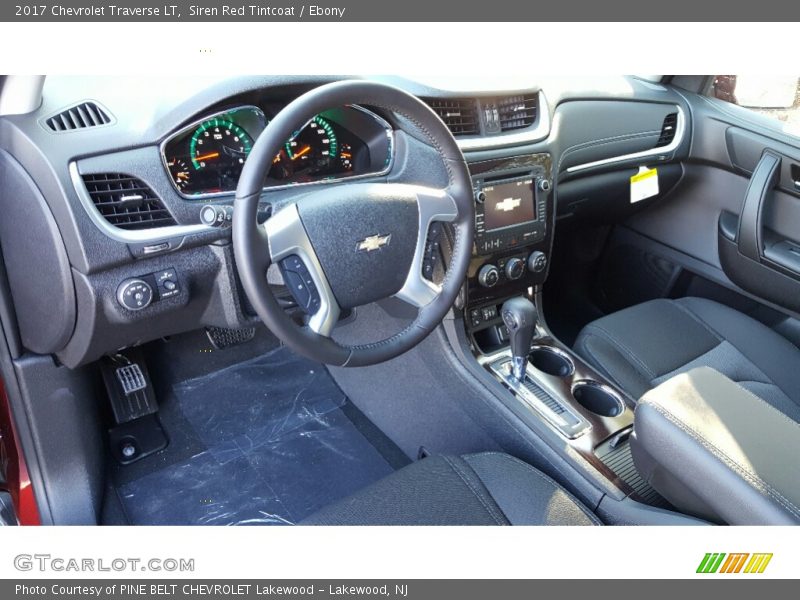 Siren Red Tintcoat / Ebony 2017 Chevrolet Traverse LT
