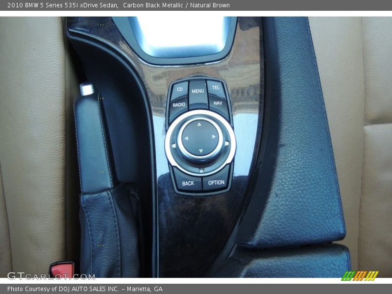 Carbon Black Metallic / Natural Brown 2010 BMW 5 Series 535i xDrive Sedan