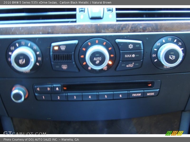 Carbon Black Metallic / Natural Brown 2010 BMW 5 Series 535i xDrive Sedan