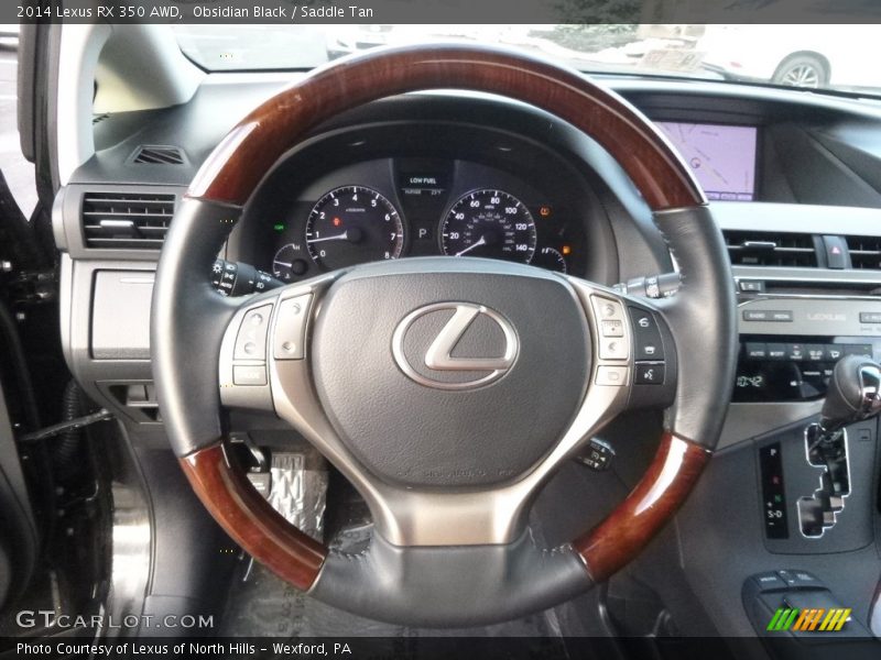 Obsidian Black / Saddle Tan 2014 Lexus RX 350 AWD