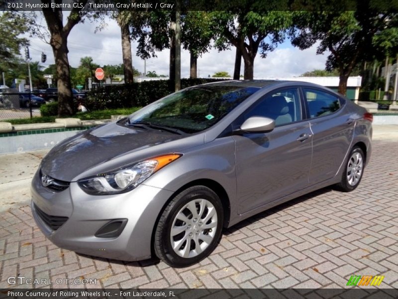 Titanium Gray Metallic / Gray 2012 Hyundai Elantra GLS