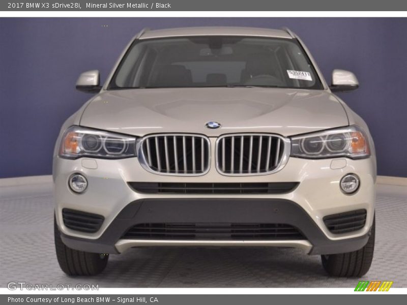 Mineral Silver Metallic / Black 2017 BMW X3 sDrive28i