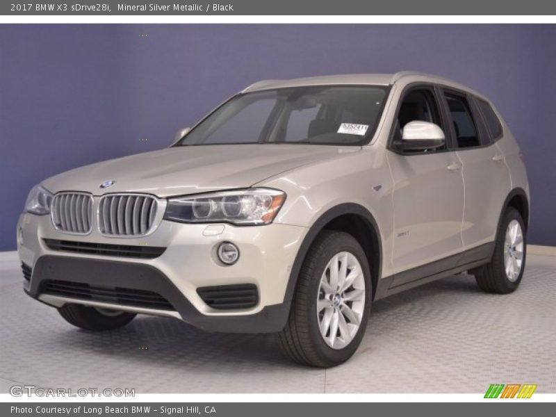 Mineral Silver Metallic / Black 2017 BMW X3 sDrive28i