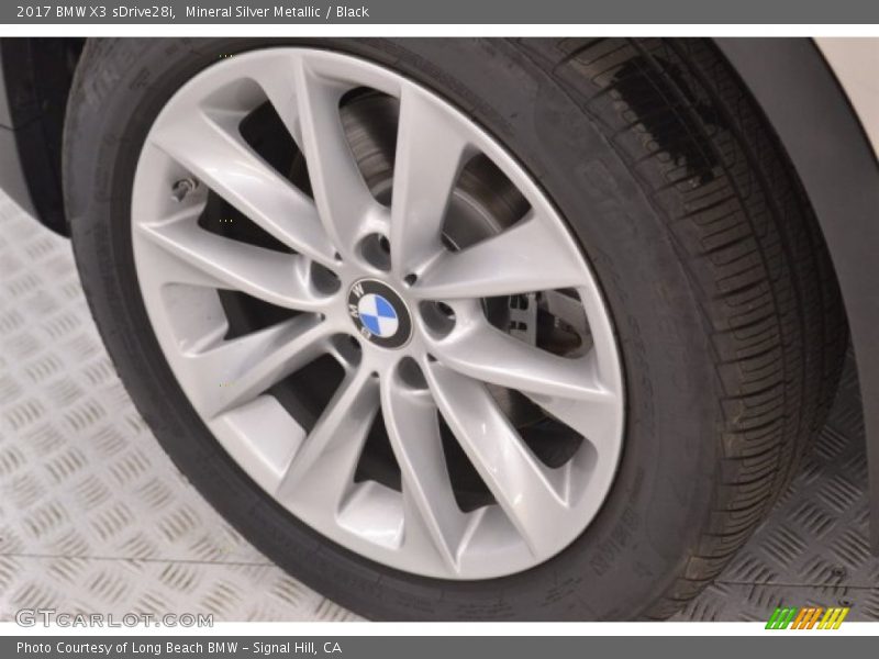 Mineral Silver Metallic / Black 2017 BMW X3 sDrive28i
