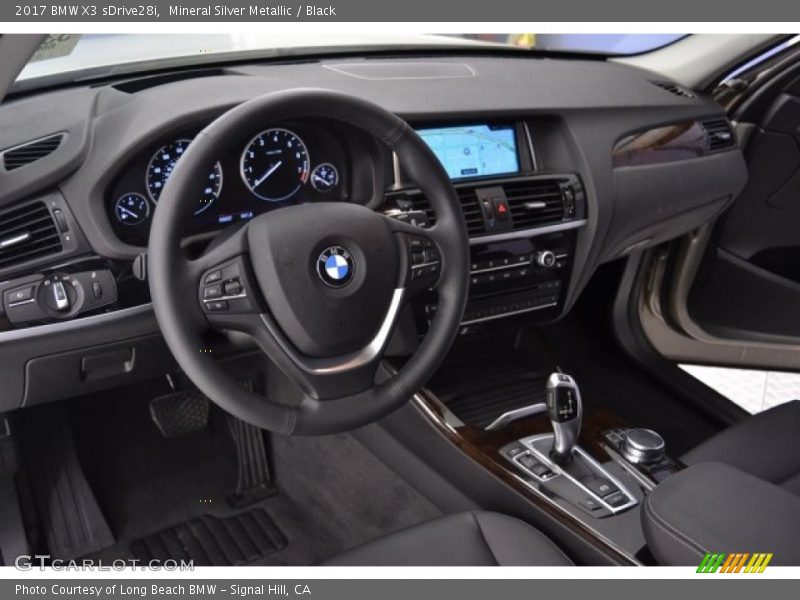 Mineral Silver Metallic / Black 2017 BMW X3 sDrive28i