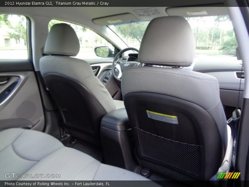 Titanium Gray Metallic / Gray 2012 Hyundai Elantra GLS