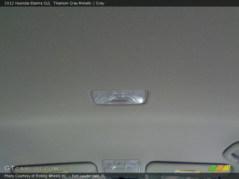 Titanium Gray Metallic / Gray 2012 Hyundai Elantra GLS