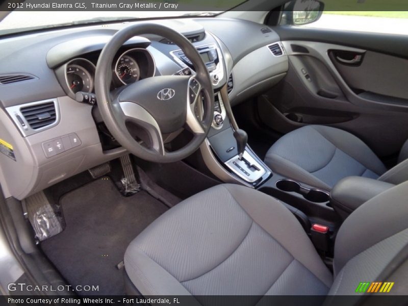 Titanium Gray Metallic / Gray 2012 Hyundai Elantra GLS