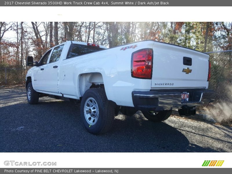 Summit White / Dark Ash/Jet Black 2017 Chevrolet Silverado 3500HD Work Truck Crew Cab 4x4