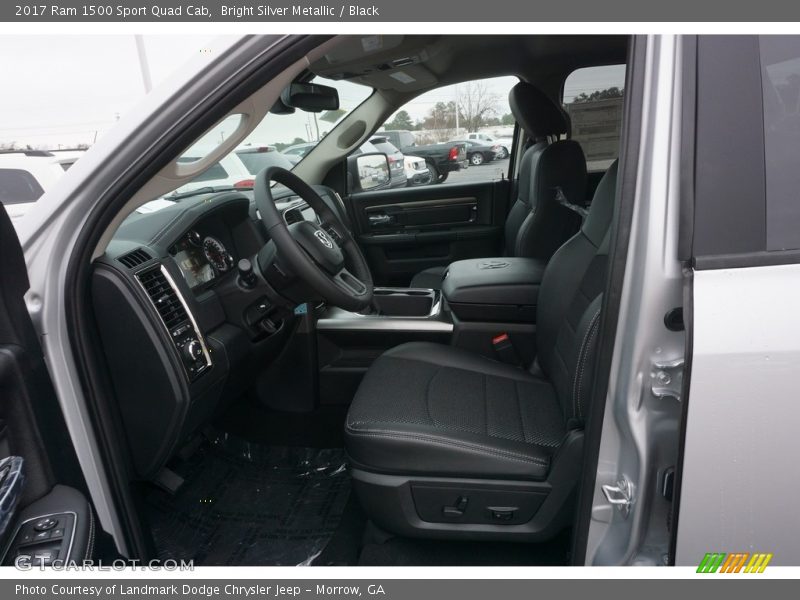 Bright Silver Metallic / Black 2017 Ram 1500 Sport Quad Cab