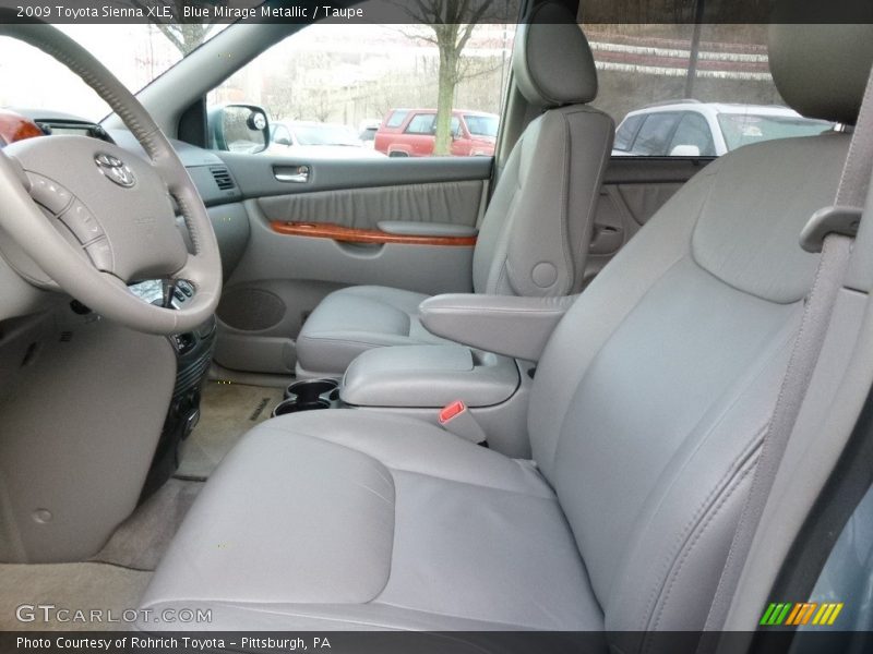 Blue Mirage Metallic / Taupe 2009 Toyota Sienna XLE