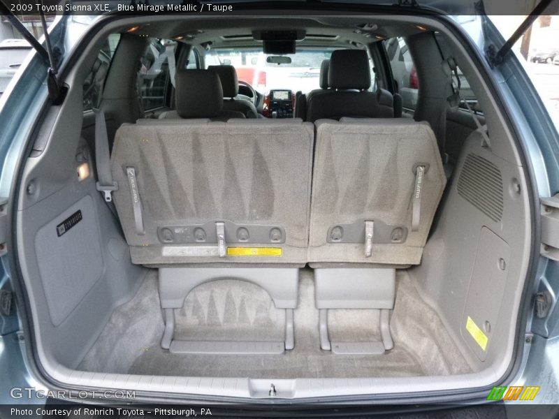 Blue Mirage Metallic / Taupe 2009 Toyota Sienna XLE