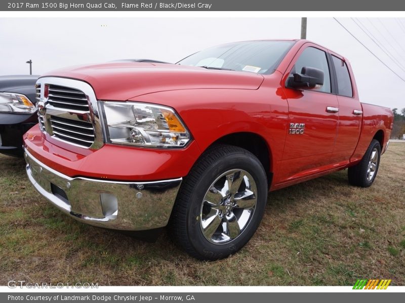 Flame Red / Black/Diesel Gray 2017 Ram 1500 Big Horn Quad Cab