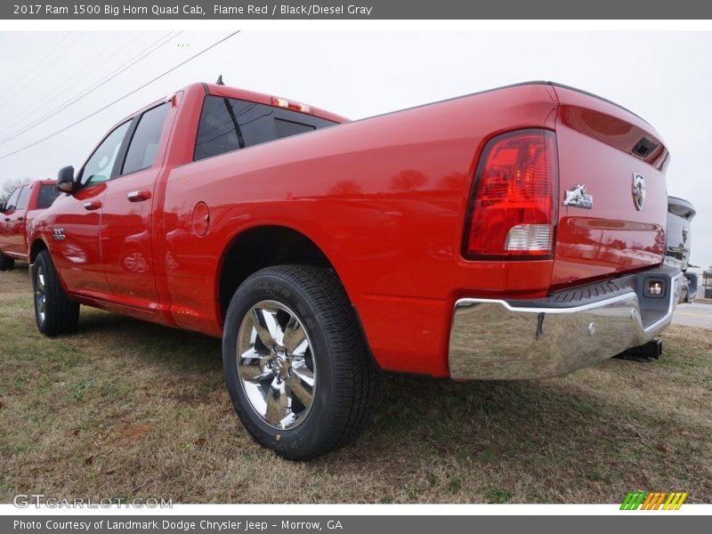 Flame Red / Black/Diesel Gray 2017 Ram 1500 Big Horn Quad Cab