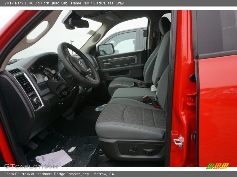 Flame Red / Black/Diesel Gray 2017 Ram 1500 Big Horn Quad Cab