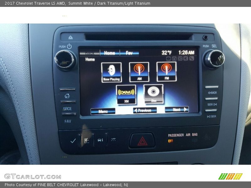 Summit White / Dark Titanium/Light Titanium 2017 Chevrolet Traverse LS AWD
