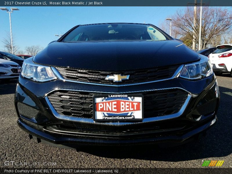 Mosaic Black Metallic / Jet Black 2017 Chevrolet Cruze LS