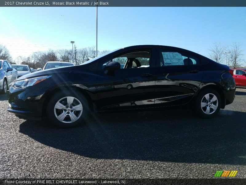 Mosaic Black Metallic / Jet Black 2017 Chevrolet Cruze LS