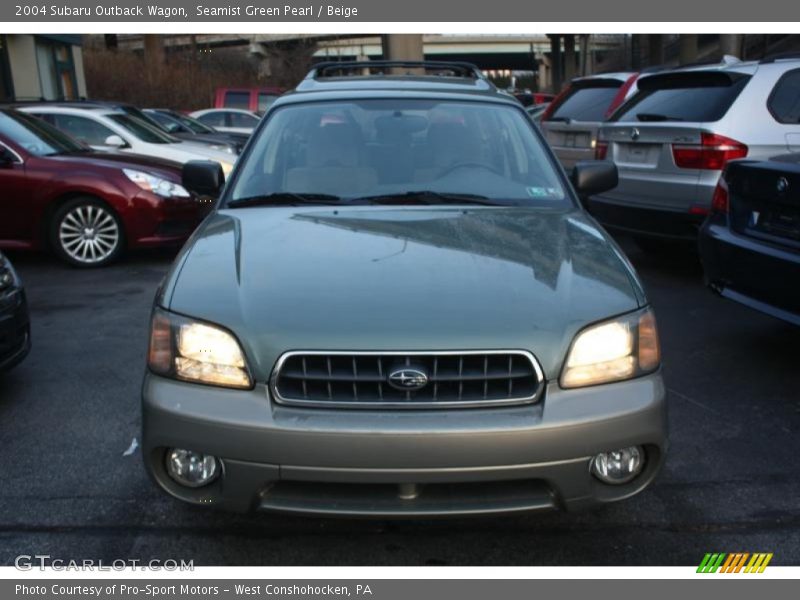 Seamist Green Pearl / Beige 2004 Subaru Outback Wagon