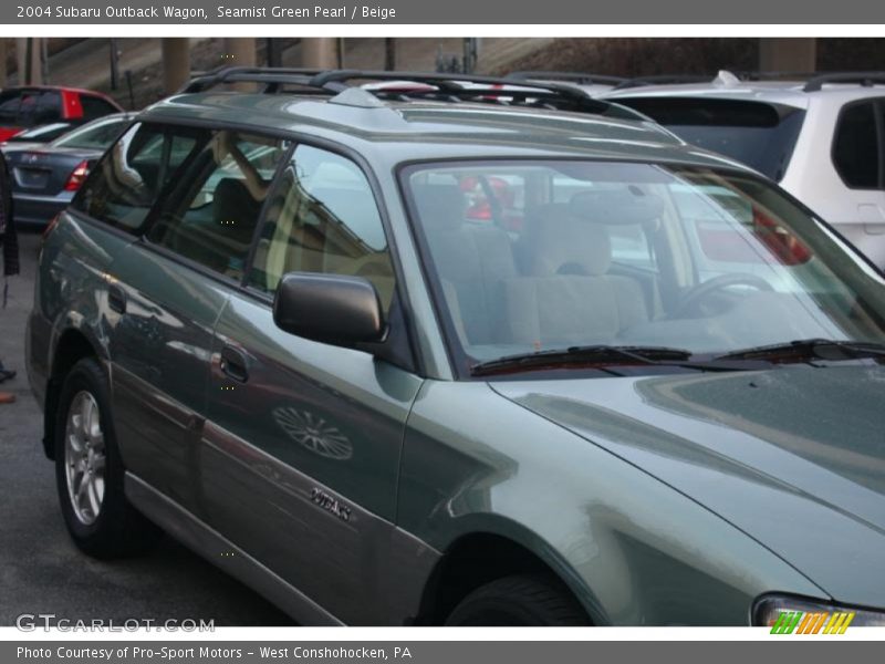 Seamist Green Pearl / Beige 2004 Subaru Outback Wagon