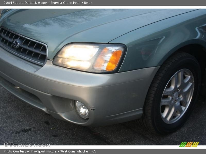 Seamist Green Pearl / Beige 2004 Subaru Outback Wagon
