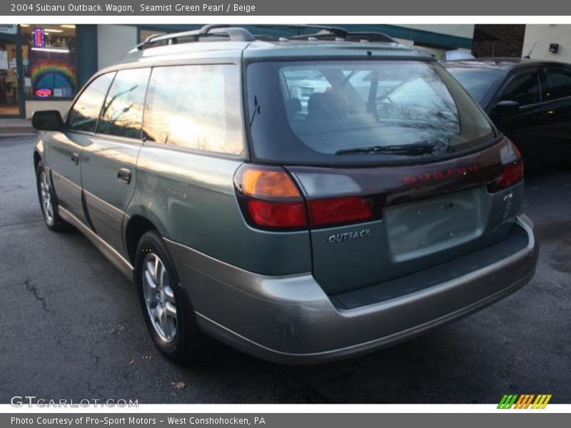 Seamist Green Pearl / Beige 2004 Subaru Outback Wagon