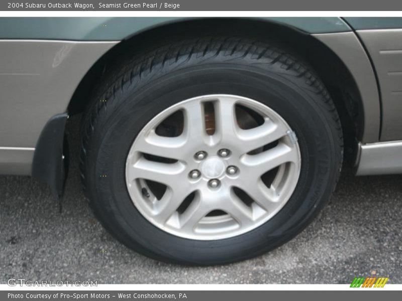 Seamist Green Pearl / Beige 2004 Subaru Outback Wagon