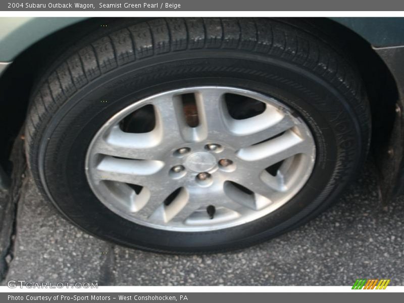 Seamist Green Pearl / Beige 2004 Subaru Outback Wagon