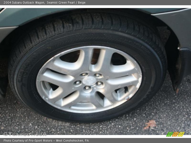 Seamist Green Pearl / Beige 2004 Subaru Outback Wagon