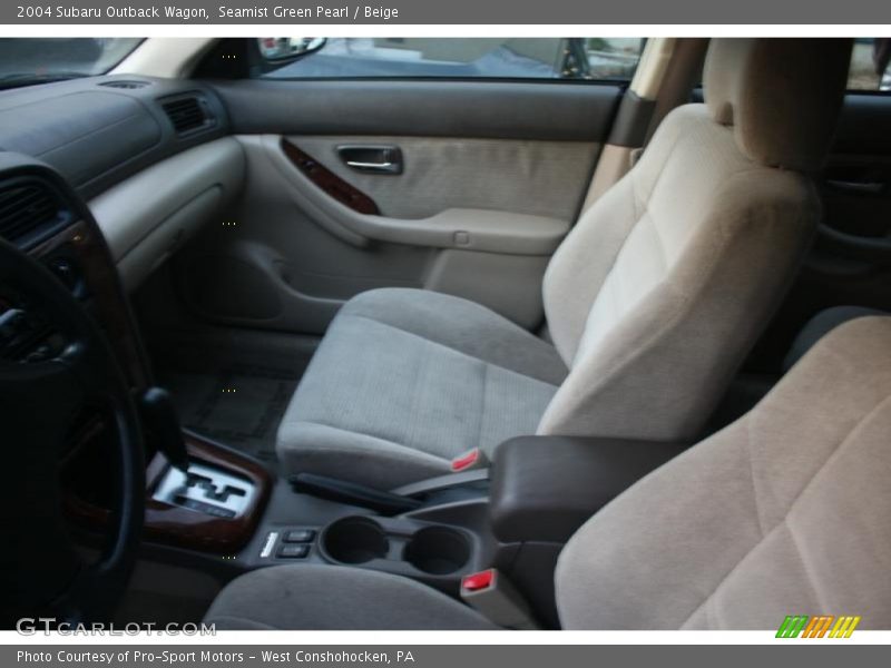 Seamist Green Pearl / Beige 2004 Subaru Outback Wagon