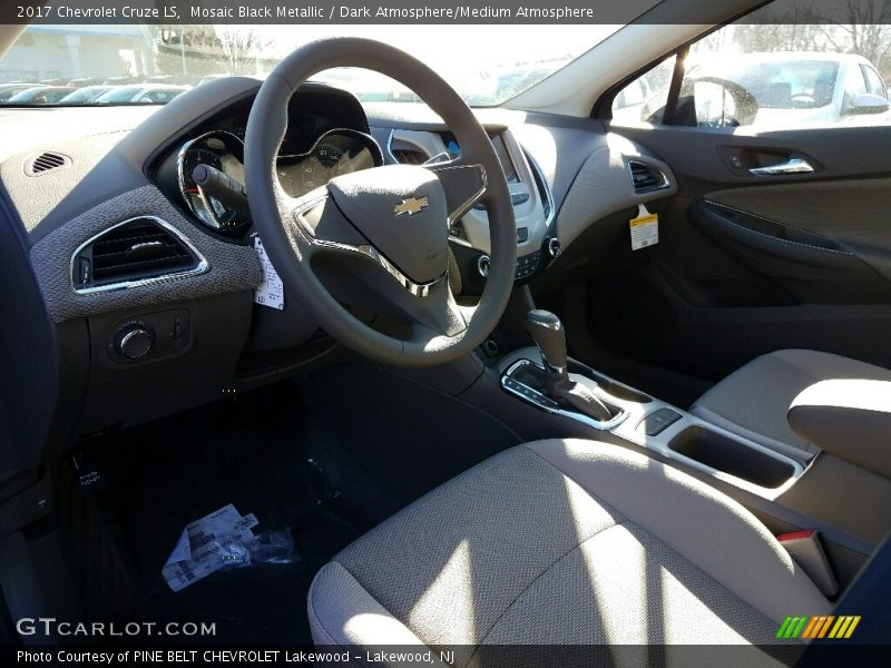Mosaic Black Metallic / Dark Atmosphere/Medium Atmosphere 2017 Chevrolet Cruze LS