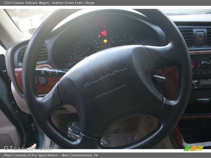 Seamist Green Pearl / Beige 2004 Subaru Outback Wagon