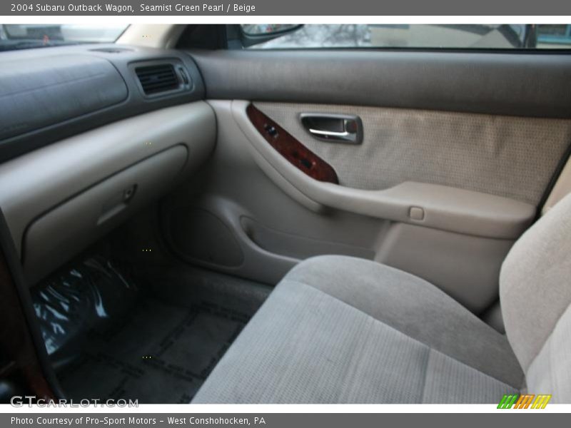 Seamist Green Pearl / Beige 2004 Subaru Outback Wagon