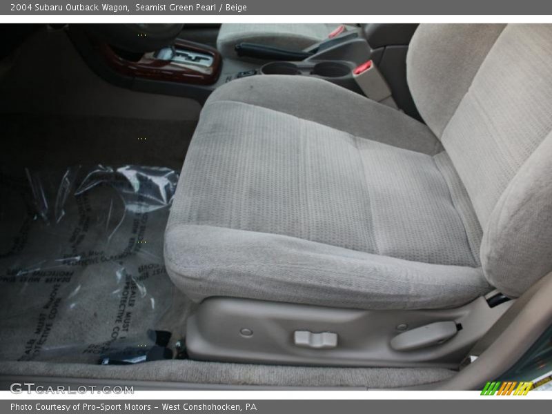 Seamist Green Pearl / Beige 2004 Subaru Outback Wagon