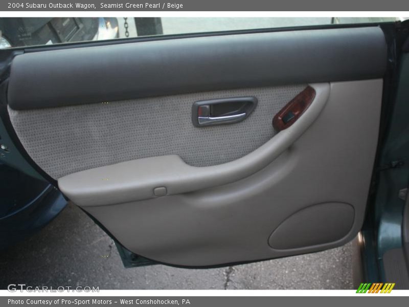 Seamist Green Pearl / Beige 2004 Subaru Outback Wagon