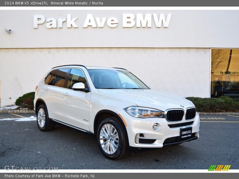 Mineral White Metallic / Mocha 2014 BMW X5 xDrive35i