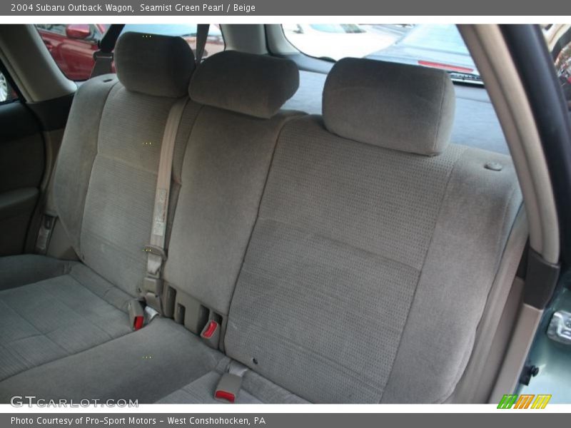Seamist Green Pearl / Beige 2004 Subaru Outback Wagon