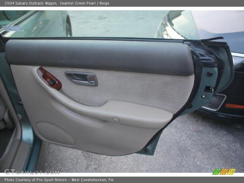 Seamist Green Pearl / Beige 2004 Subaru Outback Wagon
