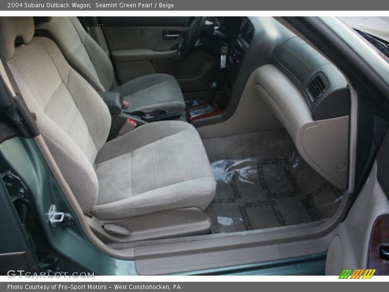 Seamist Green Pearl / Beige 2004 Subaru Outback Wagon