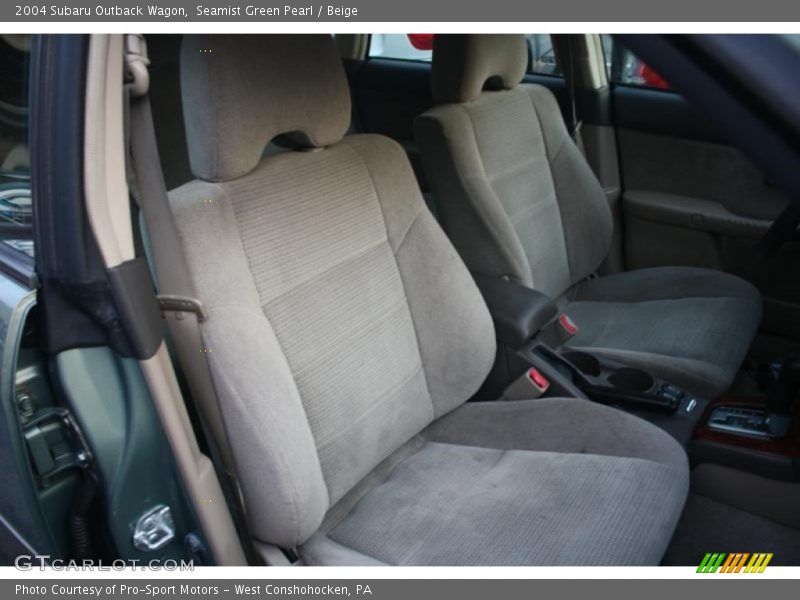 Seamist Green Pearl / Beige 2004 Subaru Outback Wagon