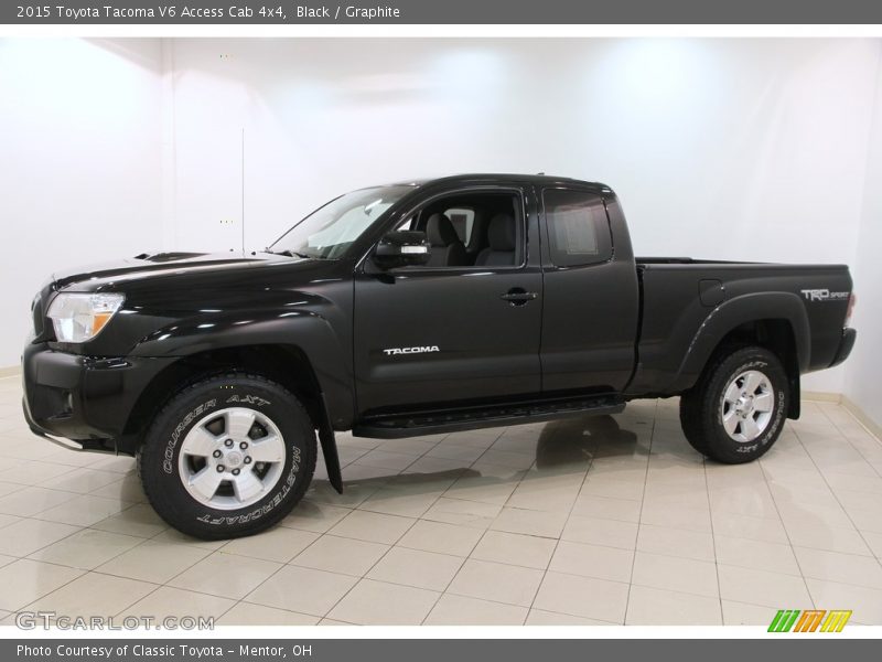 Black / Graphite 2015 Toyota Tacoma V6 Access Cab 4x4