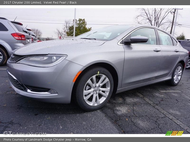 Velvet Red Pearl / Black 2017 Chrysler 200 Limited