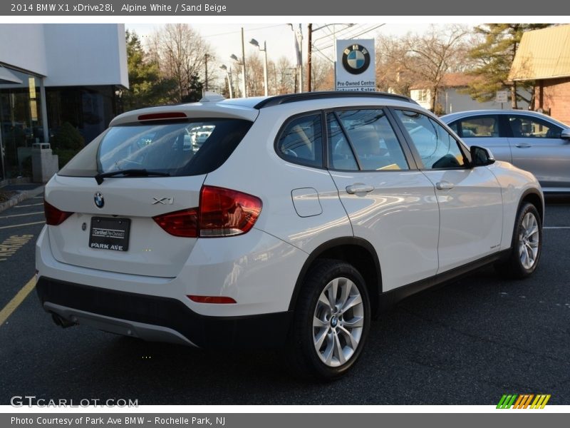 Alpine White / Sand Beige 2014 BMW X1 xDrive28i