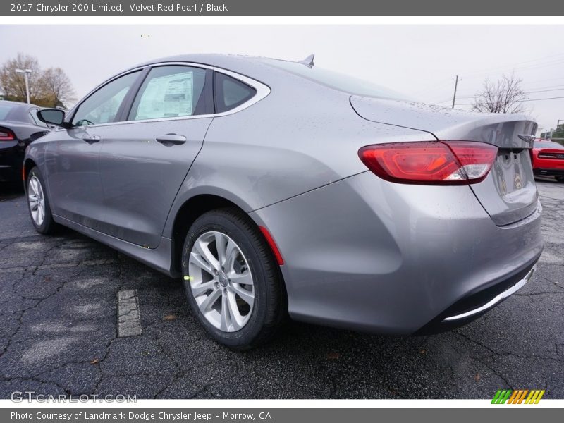 Velvet Red Pearl / Black 2017 Chrysler 200 Limited