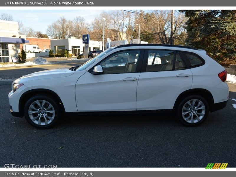 Alpine White / Sand Beige 2014 BMW X1 xDrive28i