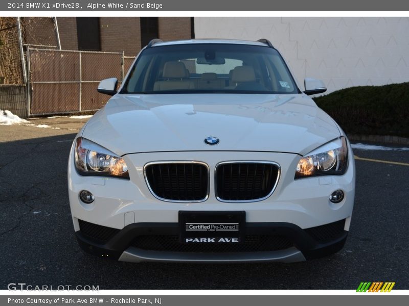 Alpine White / Sand Beige 2014 BMW X1 xDrive28i
