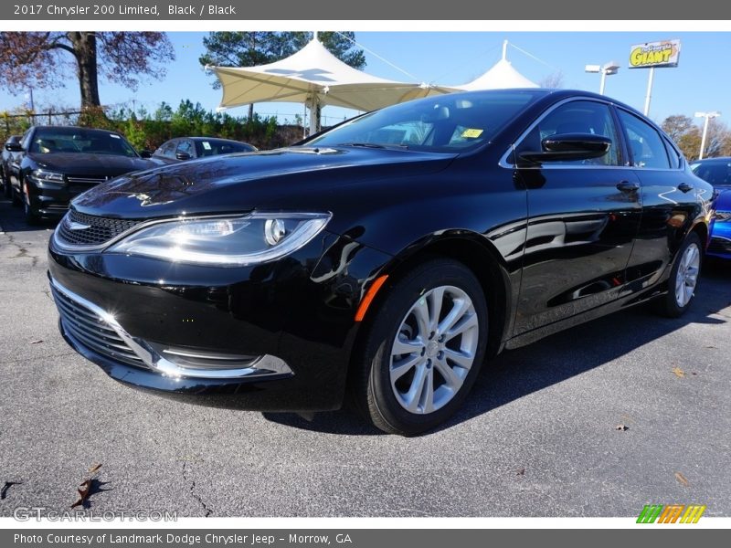 Black / Black 2017 Chrysler 200 Limited