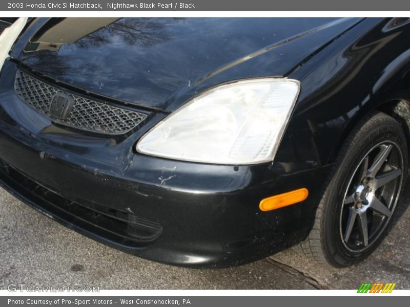 Nighthawk Black Pearl / Black 2003 Honda Civic Si Hatchback